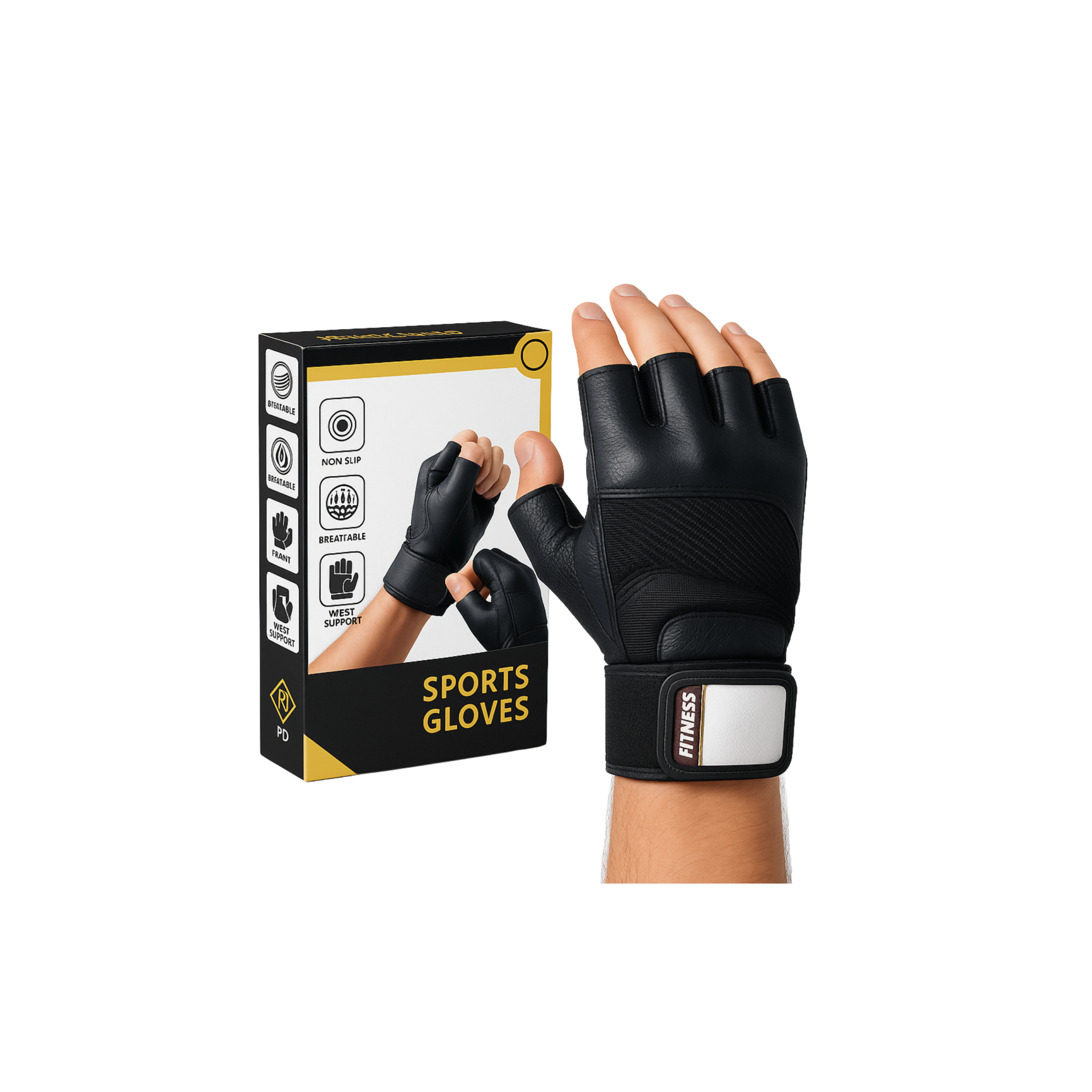 NIDEX WRIST GLOVES BLACK
